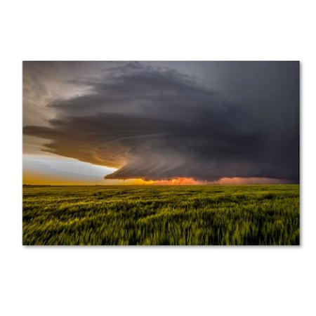 Trademark Fine Art Rob Darby 'Storm At Sunset' Canvas Art, 22x32 1X01154-C2232GG